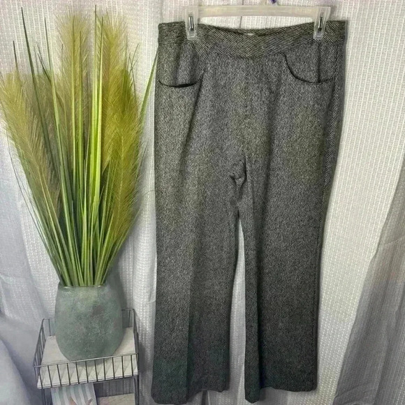 The Territory Ahead Women’s 10 Pants Gray Tweed Wool Silk Stretch Dress Pants - Picture 1 of 10